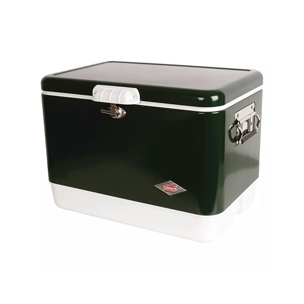 COOLER 54QT STEEL BELTED GRN