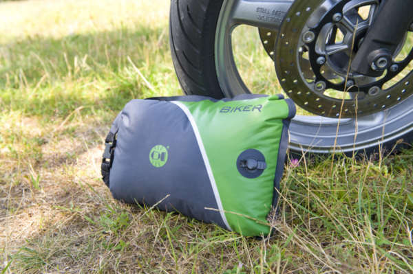 Coleman Biker Sleeping Bag stored in a convenient Dry Gear Bag