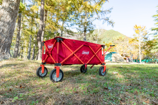 Coleman Camping Wagon standing outdoors in Nature