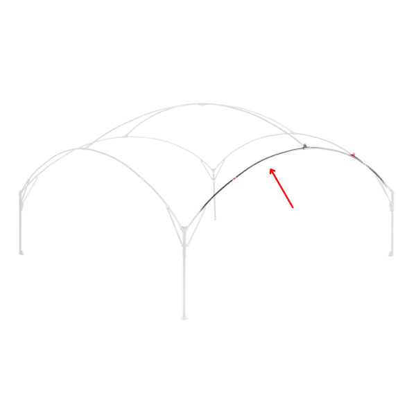 Arch Roof Pole - Fastpitch Shelter L
